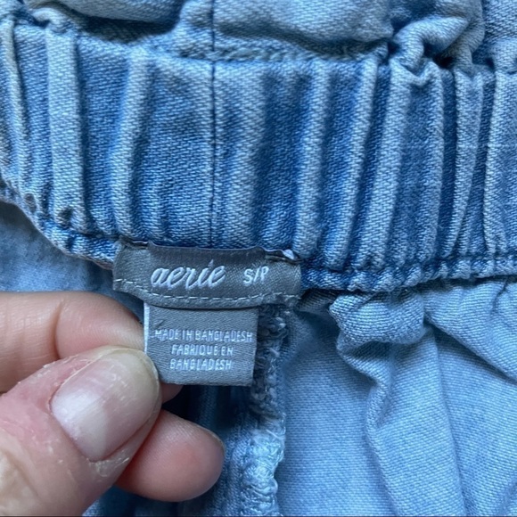 AERIE Acid Wash High Waisted Paperbag Jeans - Picture 7 of 7